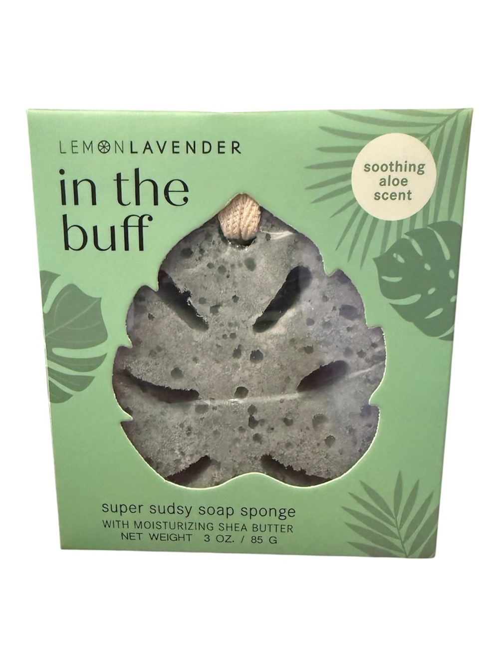 'In The Buff' Aloe Scent Super Sudsy Soap Sponge - Sage